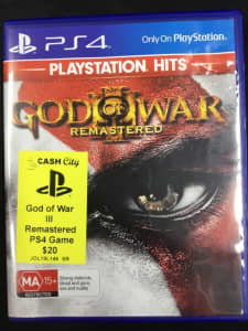 God of War III Remastered PS4 Game $20