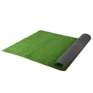 Artificial Grass 2m x 5m Roll 10mm Pile Durable Easy Care