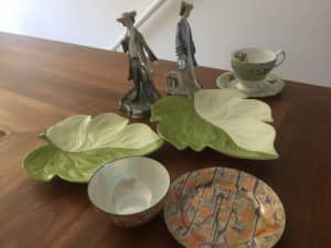A collection of vintage and antique table ware.