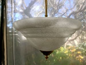 Frosted pendant light shade 
