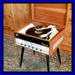 STUNNING Restored MID CENTURY Stereogram Vinyl Record Player