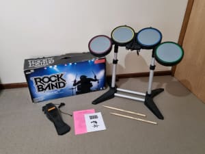 ROCK BAND Drums Kit Set USB Wired PlayStation 3 PS3 Guitar Hero