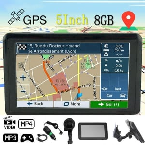 New 5 Truck GPS Navigator Navigation System Sat Nav Truck Car etc Le