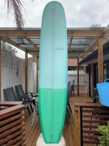 9’6 modern retro longboard surfboard mal nose rider 
