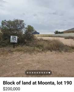 Block of land at Moonta, St Patricks View