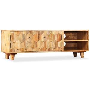 Harrodsburg TV Cabinet Solid Mango Wood 118x35x40 cm...