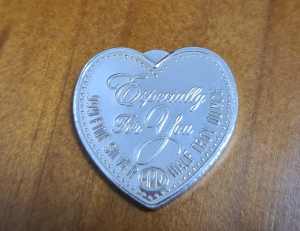 999 Pure Silver Especially For You Heart 1/2 troy ounce Coin