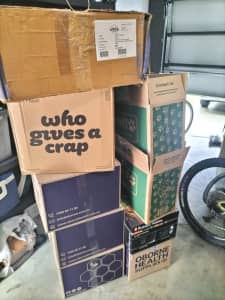 FREE cardboard moving boxes with Packing Paper