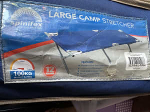 SINGLE CAMP STRETCHER HOLDS 100 kg