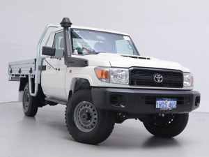 2021 Toyota Landcruiser 70 Series VDJ79R Workmate White 5 Speed Manual Cab Chassis