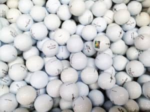 100 used golf balls in good though used condition 
