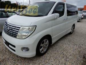2005 Nissan Elgrand ME51 Highwaystar Pearl White Automatic Wagon