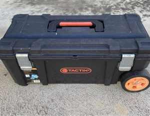 Portable tool box on wheels