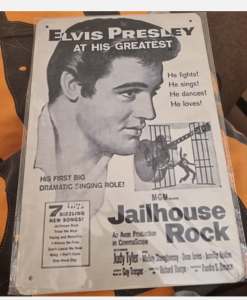 Elvis Presley jail house rock tin Sign 