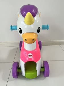 Kids toddler ride on unicorn scooter