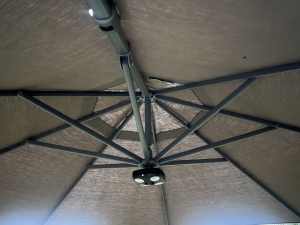Shelta octagonal outdoor umbrella