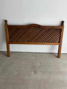 Solid wood latticed bedhead