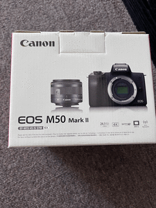 Canon EOS M50 Mark II Mirrorless Digital Camera Kit EF-M 15-45mm Lens