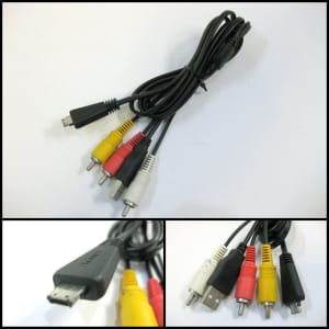 SONY USB AV RCA Cable VMC-MD3 Cord For Sony Cyber Shot Digital Camera