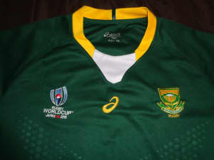 South Africa Team Jersey Asics Rugby World Cup 2019 JAPAN Mens Sz 2XL