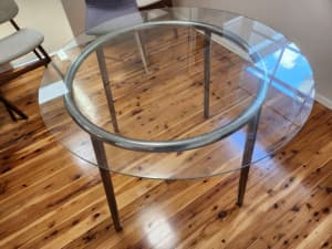 Glass dining table $80