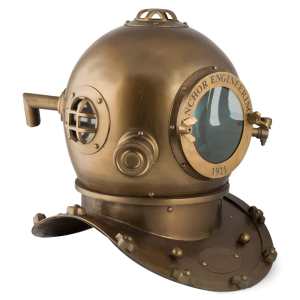 Anchor Engineering 1921 Brass Diving Helmet...