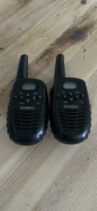 Uniden walkie talkies pair 3km range work well