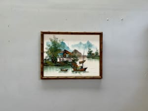 Vintage Mid Century Original Oil Painting