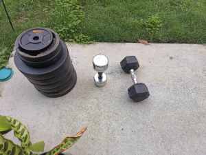 Weights and dumbbells 