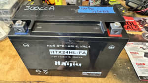 Battery 2nd Hand 100% Health HTX24HL-FA Same As YTX24HL-BS 350CCA AGM