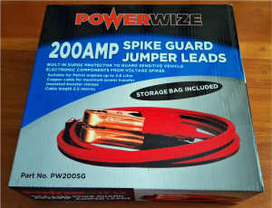 Jumper Leads NEW 200Amp 2.5 metres with Bag