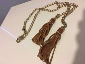 Chain and Leather Belt