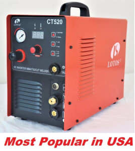 LOTOS 3 in1 CT520-50a-Plasma Cutter Tig and Stick Welder