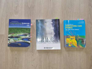 Books: CFD, Thermal Fluid Sciences, Fluid Mechanics