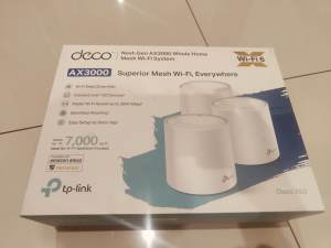 TP-Link Deco X60 (3-pack) AX3000 Whole Home Mesh Wi-Fi System (WIFI6)