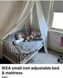 IKEA metal adjustable bed