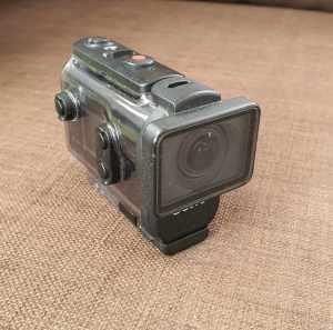 Tough compact SONY HDR-AS50 Action Camera waterproof case & charger 