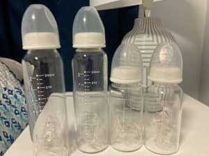 Baby Bottles Glass NEW