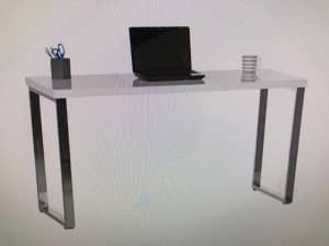 Contour Home Office Study 1400mm High Gloss Desk