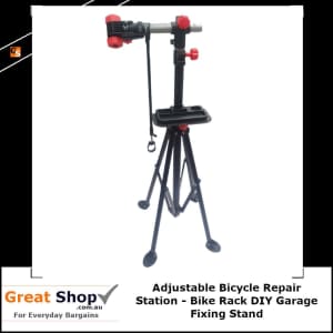 Adjustable Bicycle Repair Station - Bike Rack DIY Garage Fixing Stand