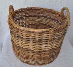 XL vintage cane storage basket, VGC