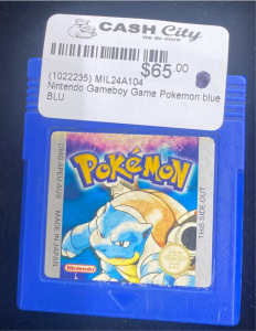 Nintendo Gameboy Game Cartridge Pokemon Blue