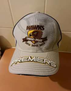 HAWKS AFL Premiers Three Peat Cap Hat