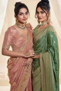 Designed silk saree. 