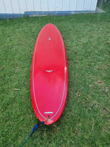 Takayama midlength surfboard 