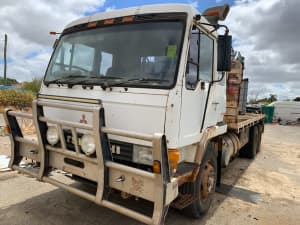 Unregistered Mitsubishi Crane Truck