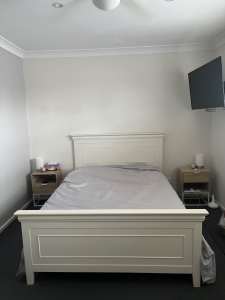 IKEA double bed white can include mattress