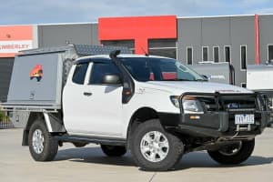 2012 Ford Ranger PX XL White 6 Speed Manual Cab Chassis