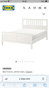 IKEA Hermes queen bed $200