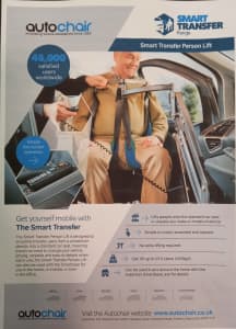 AUTOCHAIR SMART TRANSFER. Personal Lift -wheelchair to car seat.